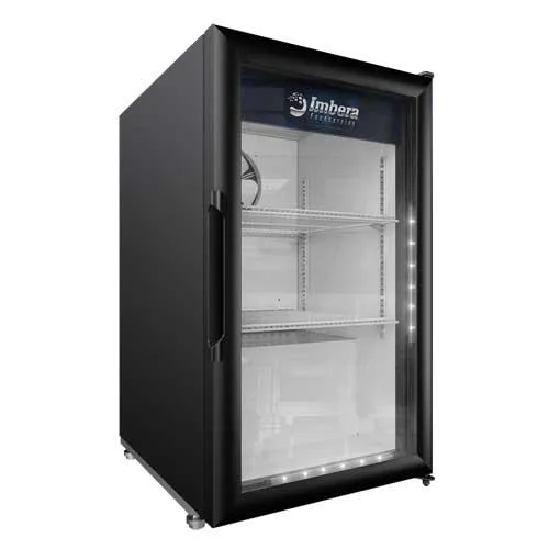 Imbera 21″ One (1) Glass Door Countertop Refrigerator, 5 cu.ft. (142 Liter), Black