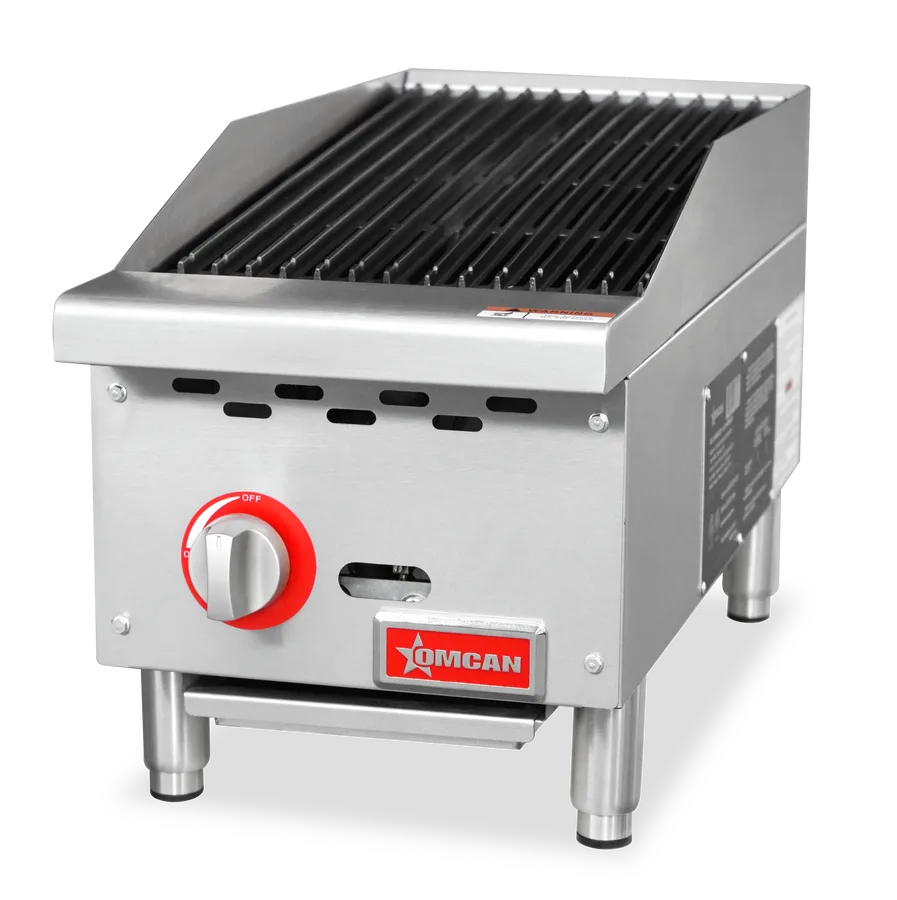 12″ Radiant Gas Charbroiler, 1 burner, 35000 BTU