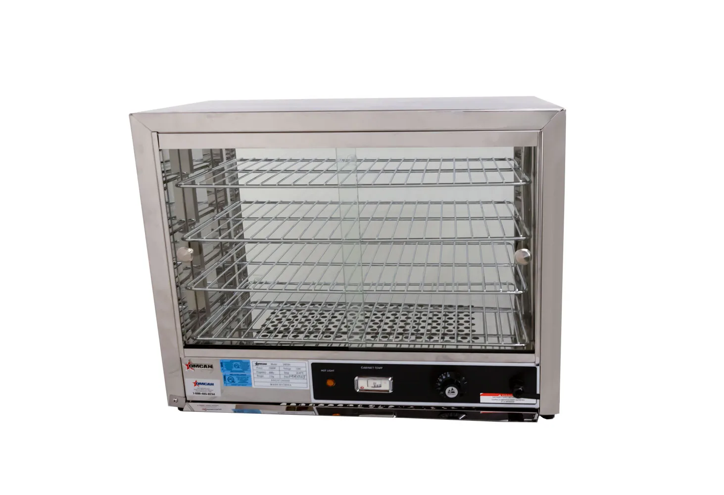 25" Display Warmer, 4 Shelves, Full-Service