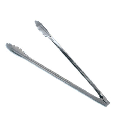 16" Stainless Steel Coiled Spring Utility Tongs – Medium-Weight