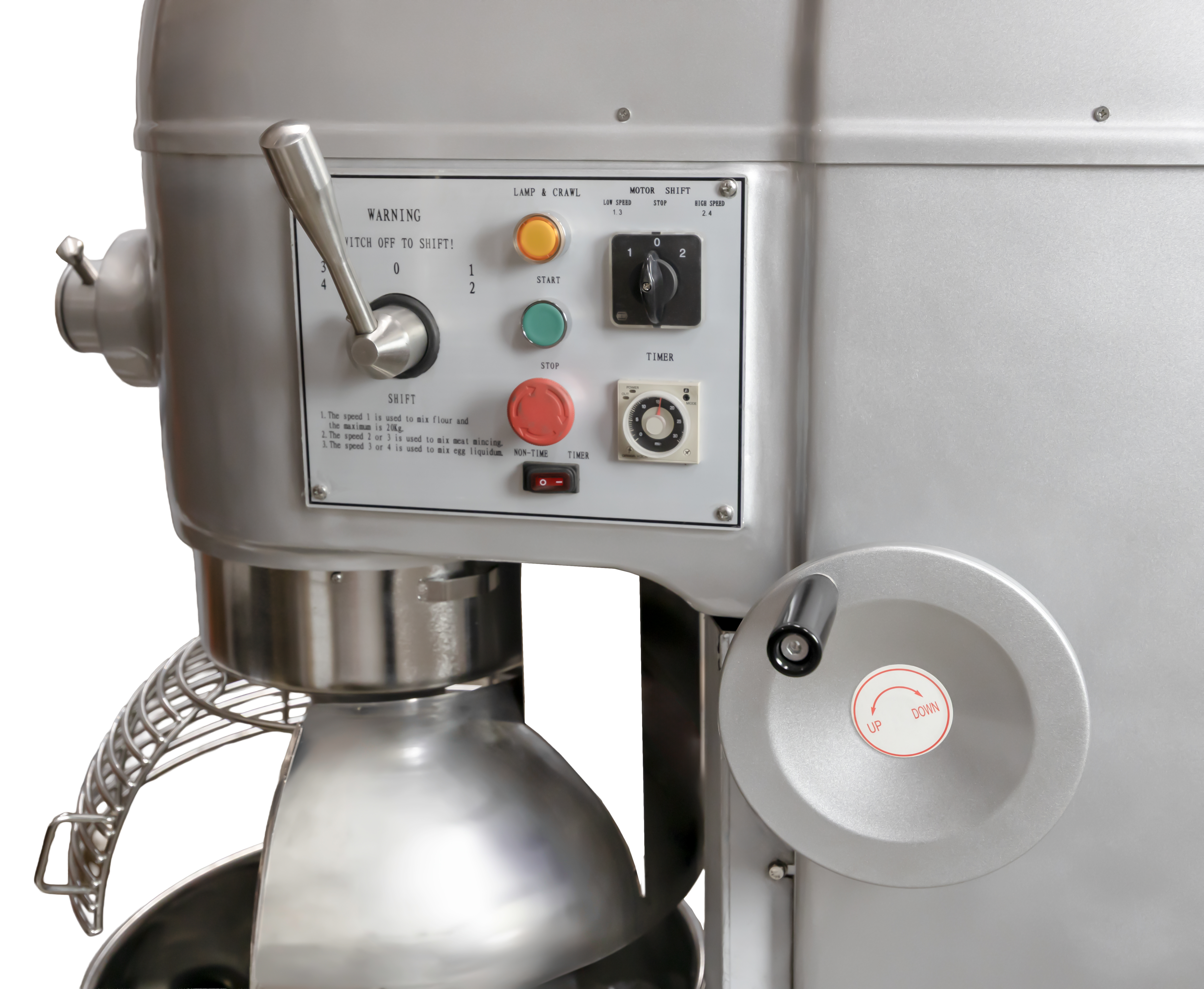 60 qt Standard-Duty Planetary Mixer with Guard – 220V, 3 Ph, 2800W