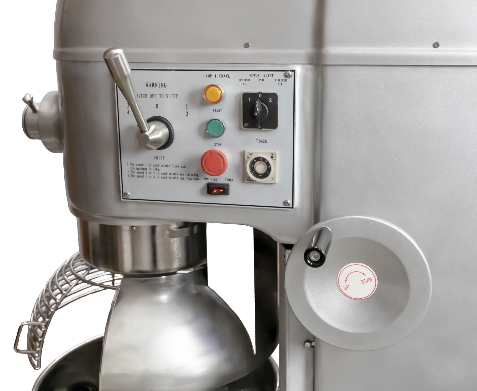 60 qt Standard-Duty Planetary Mixer with Guard – 220V, 3 Ph, 2800W