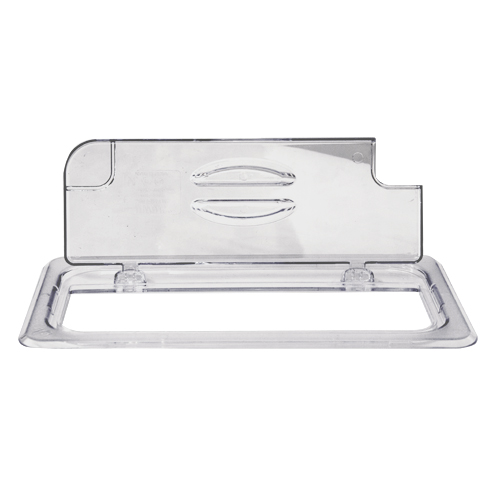 GN 1/3 Third Size Polycarbonate Clear Flip Lid with Notch