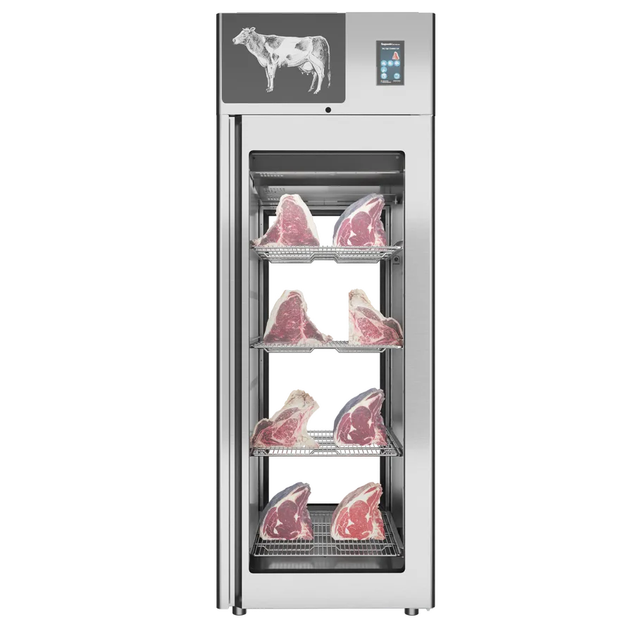 Stagionello® Dry Age 3.0 700 Liter, 150 Kg Dry Aging Cabinet with Humidity Management, 2-Glass View – 220-240V, 1Ph, 548W