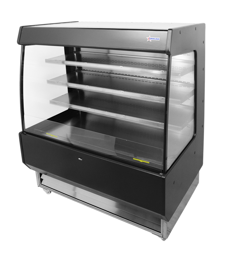 51" Grab-and-Go Open Refrigerated Floor Self-Serve Merchandiser with 27.2 cu.ft Capacity