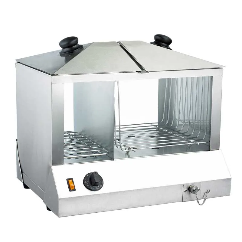 18" Hotdog Steamer and Bun Warmer – 100 hotdogs and 48 buns capacity