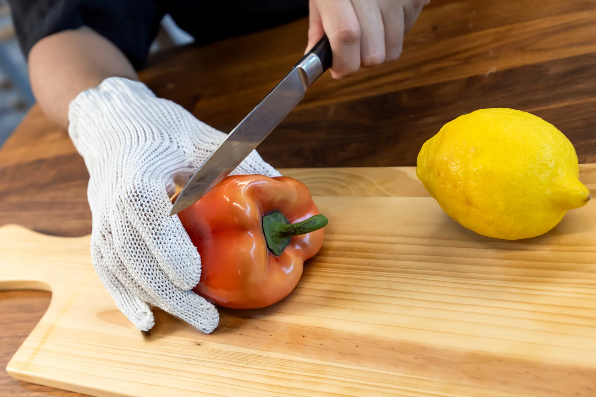 Large-Size Cut-Resistant Glove, Band Color White