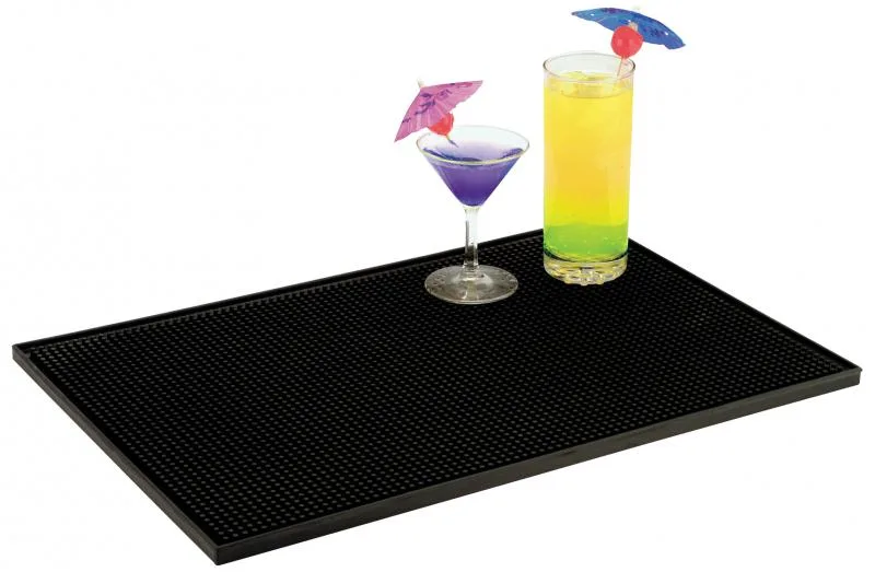 18″ x 12″ Black Bar Service Mat