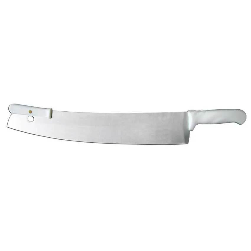 16" Pizza Knife with White Double Handle