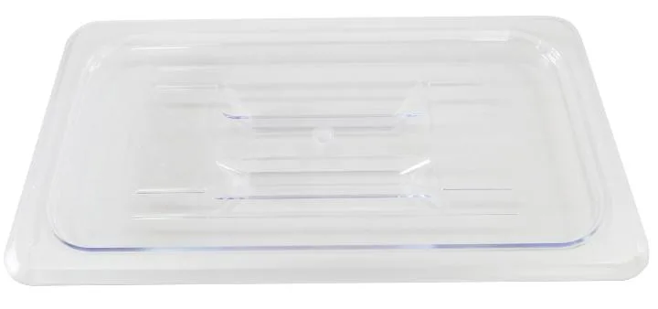 Polycarbonate Third-Size Clear Solid Cover for Food Pan