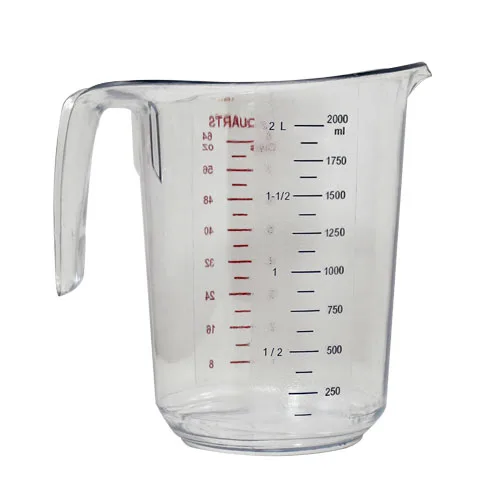 64 oz / 2 L Clear Polycarbonate Measuring Cup