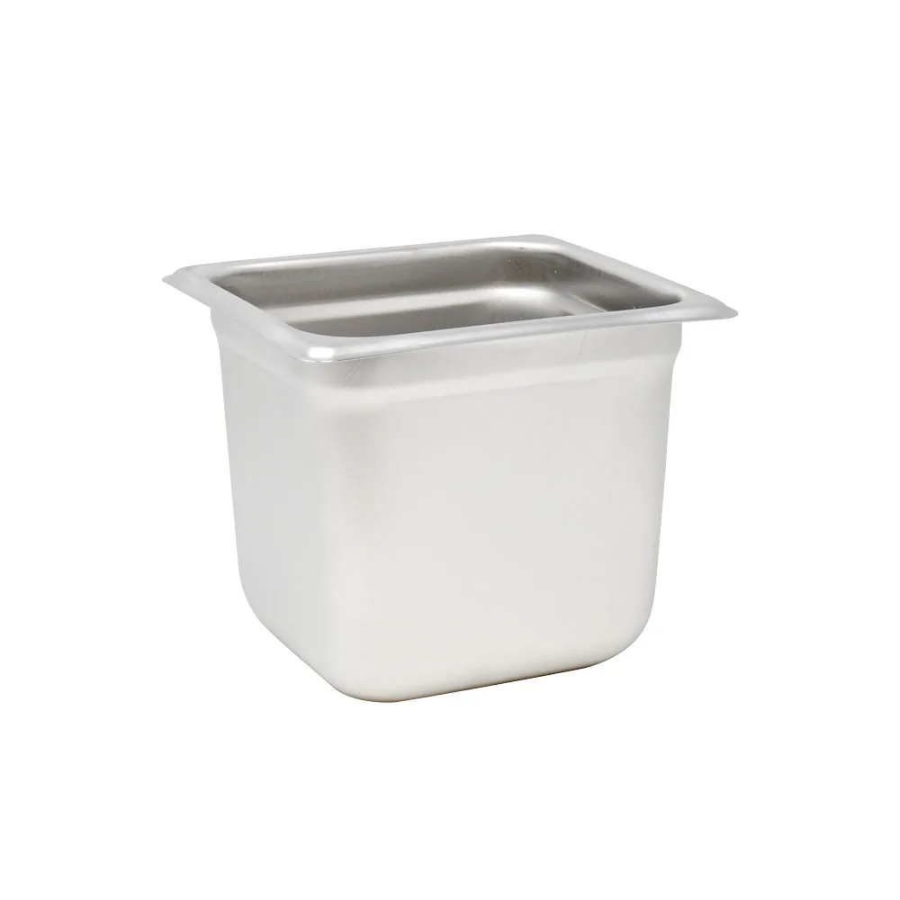 GN 1/6 Sixth-Size Anti-Jam Stainless Steel Steam Table Pan – 6″ Deep
