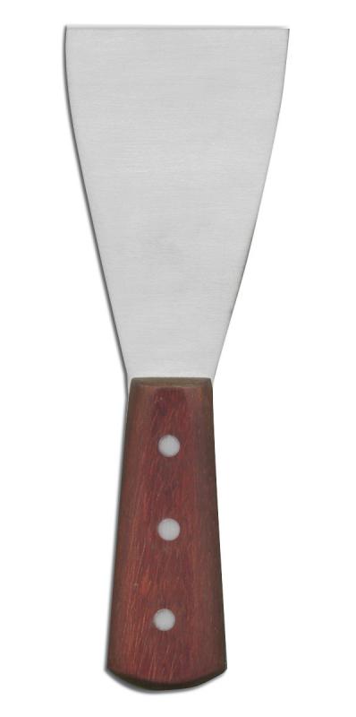 4.75″ x 3″ Stainless Steel Pan Scraper with Wooden Handle