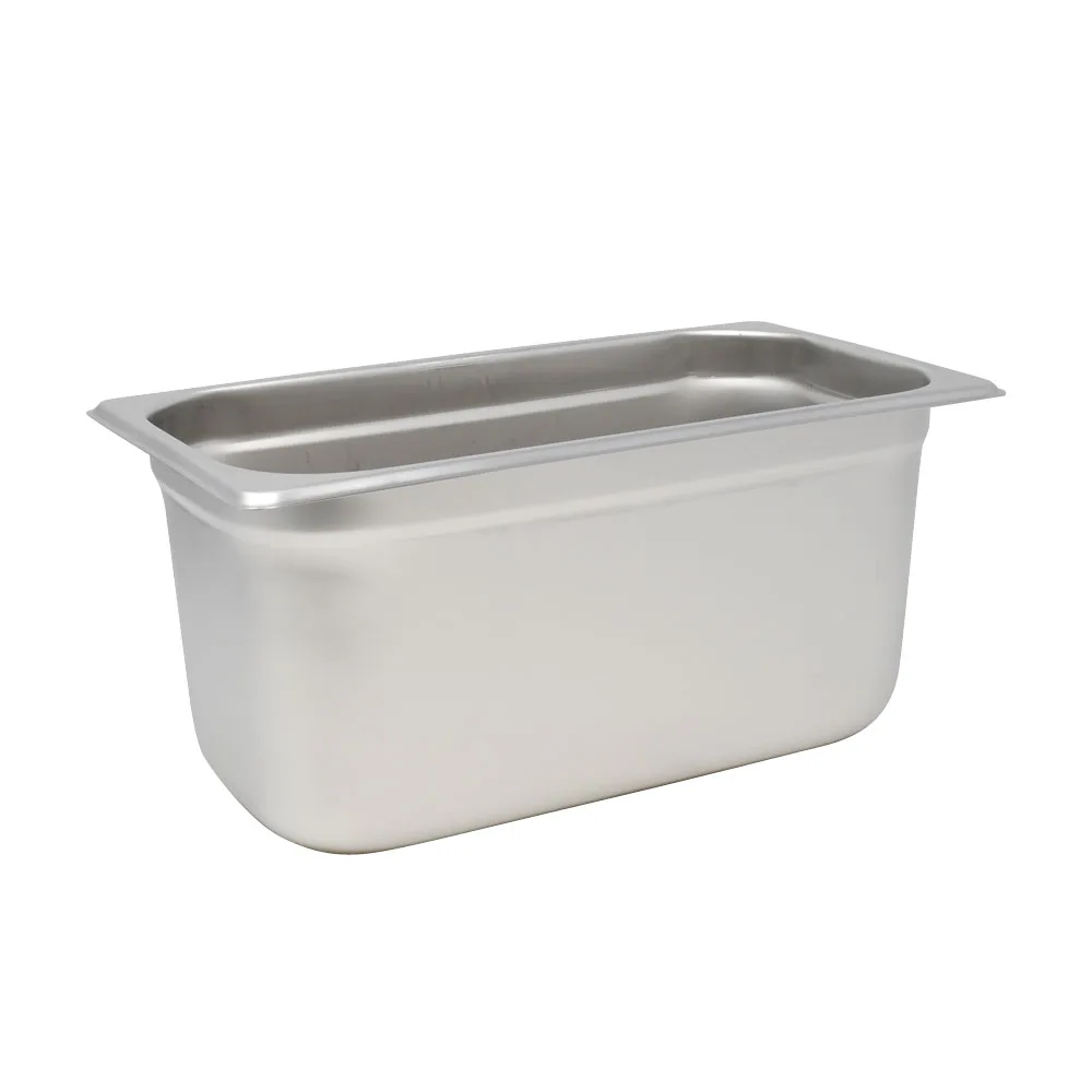 GN 1/3 Third-Size Anti-Jam Stainless Steel Steam Table Pan- 6″ Deep