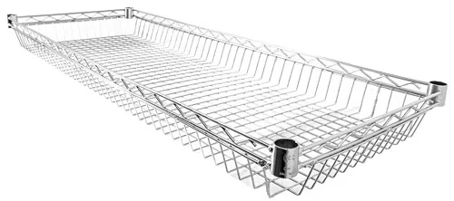 18″ x 48″ Chrome Wire Basket