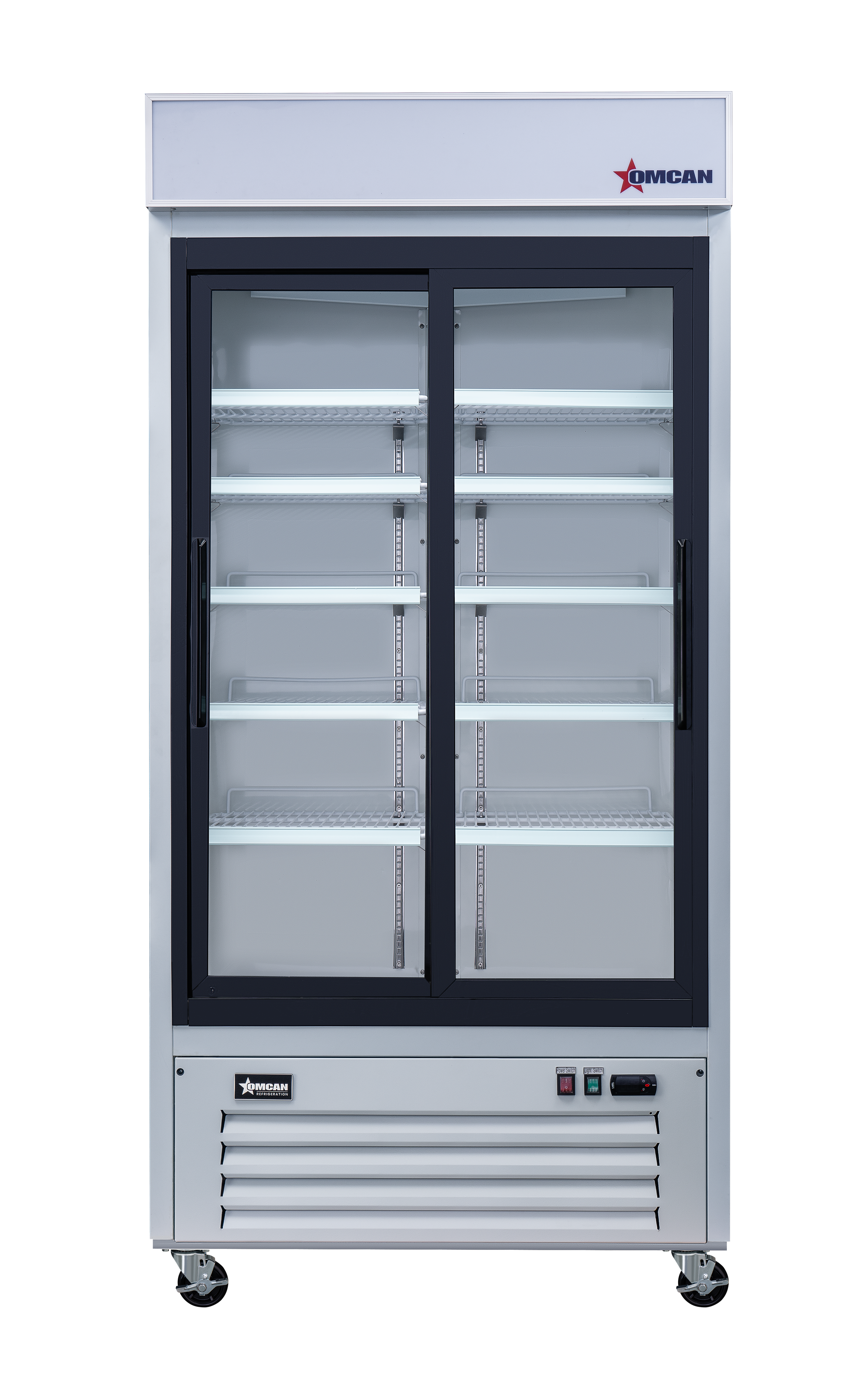 40" Two (2) Sliding Glass Door Display Refrigerator, 31.5 cu.ft. (892 L), White