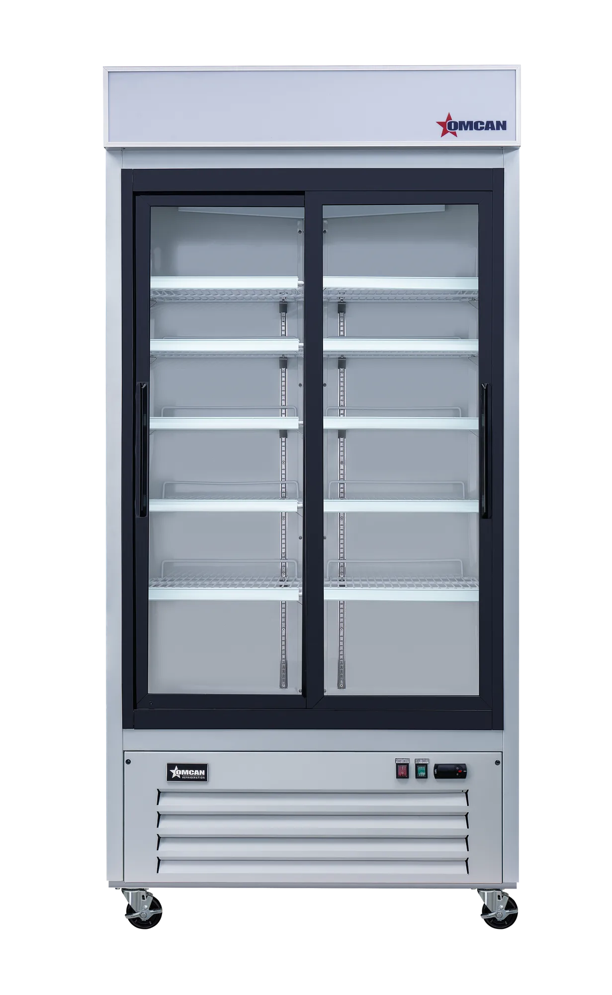 40" Two (2) Sliding Glass Door Display Refrigerator, 31.5 cu.ft. (892 L), White