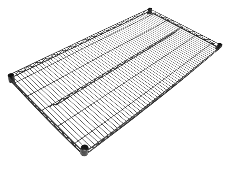 18″ x 36″ Black Epoxy Wire Shelf