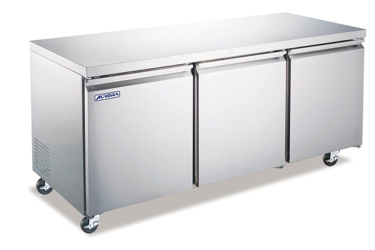 Aurora 72″ Undercounter Refrigerator, 3 Doors, Stainless Steel, 16 cu.ft. (440L) Capacity – 110V, 1/5hp