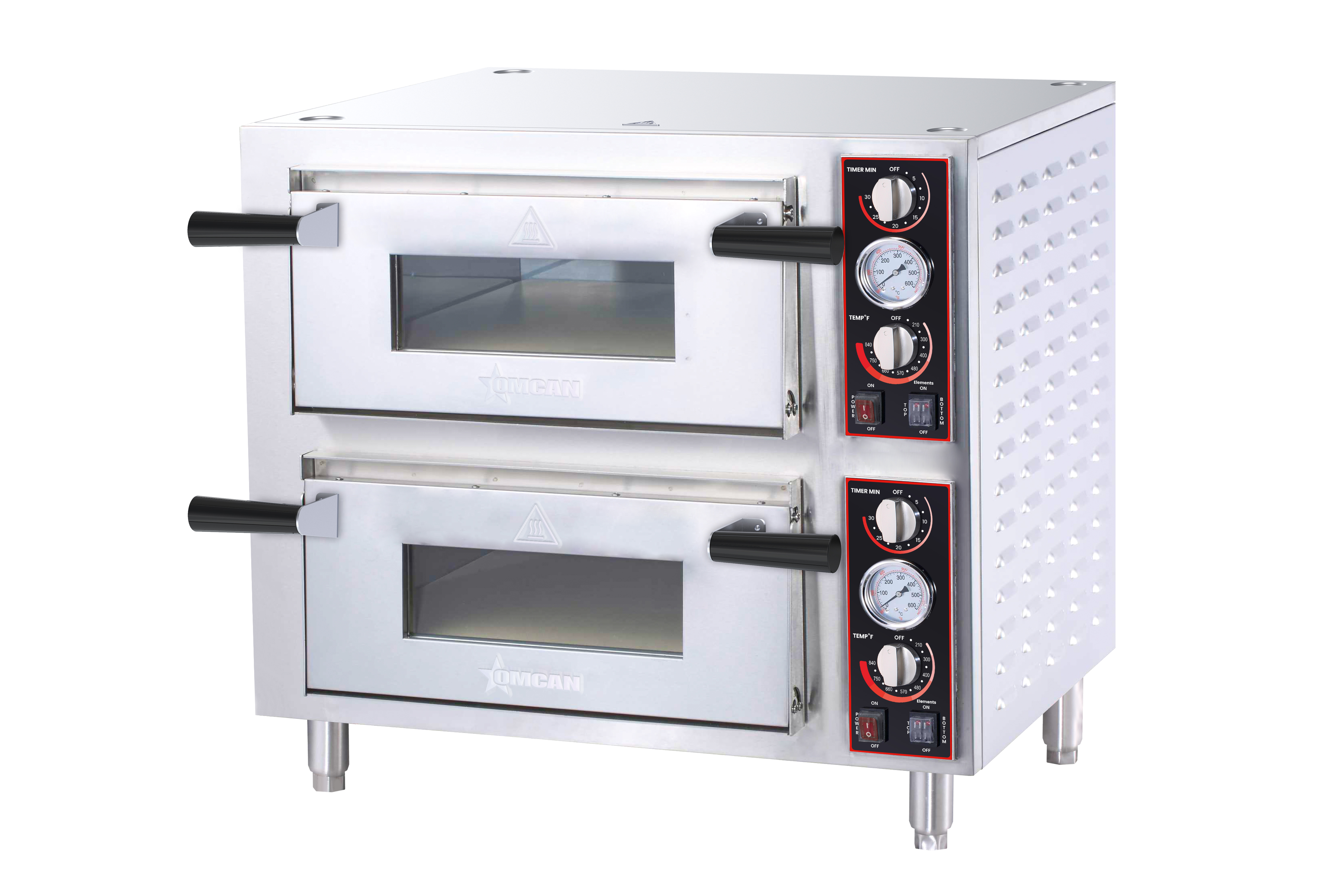 28" Countertop Double Chamber Pizza Oven with 18" Chamber