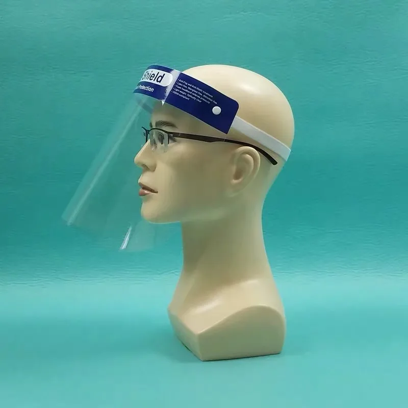 Face Shield- Transparent Full-Face Cover- Head Mounted Splash Protector Anti-Fog Protective Equipment- 10PCS.