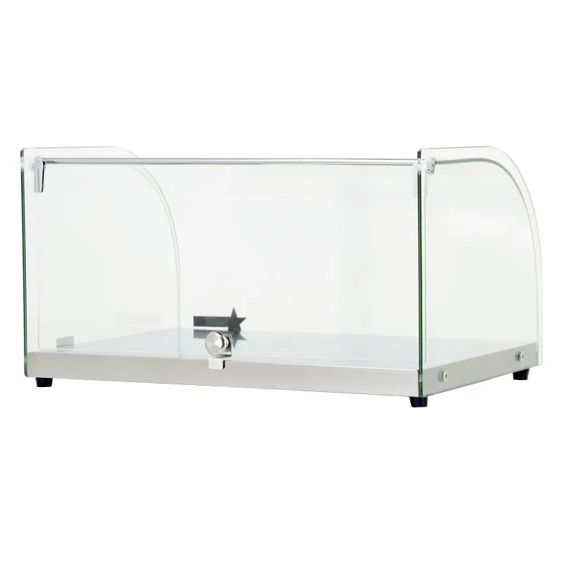 22" Countertop Food Display Case with Curved Front Glass and 25 L capacity