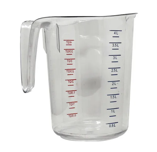 128 oz / 4 L Clear Polycarbonate Measuring Cup