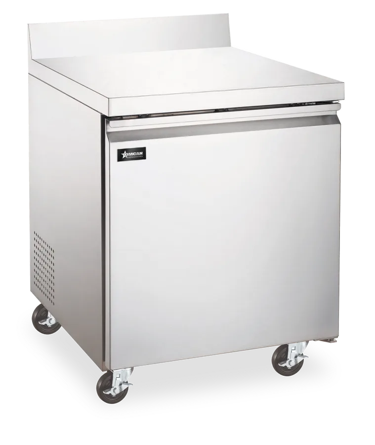 27″ One (1) Door Worktop Freezer with Backsplash, 5 cu.ft. (154L), Stainless Steel