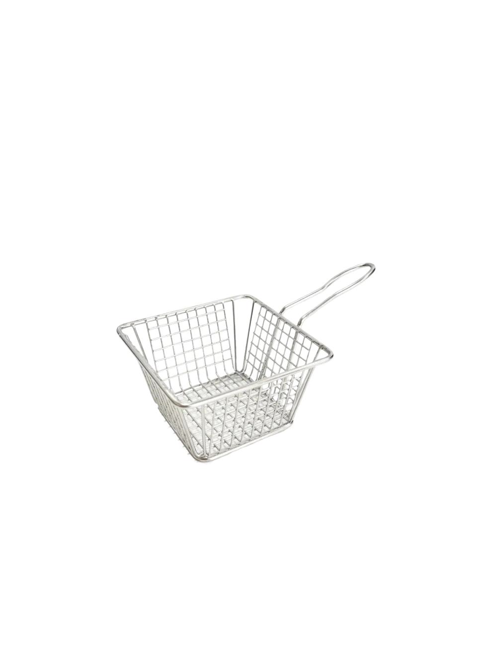 5″ x 4″ x 3″ Rectangular Stainless Steel Mini Serving Basket