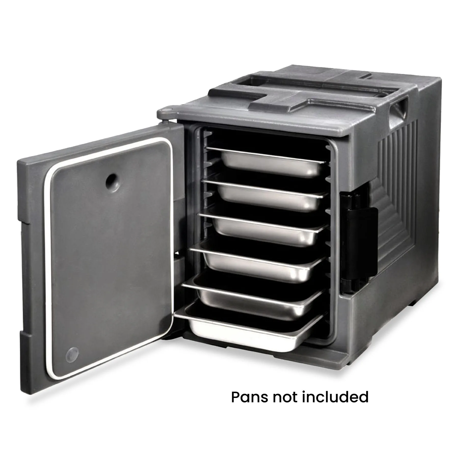 Insulated Polyethylene Food Pan Transport Carrier Front-Loading Design, up to 6 Pan Capacity