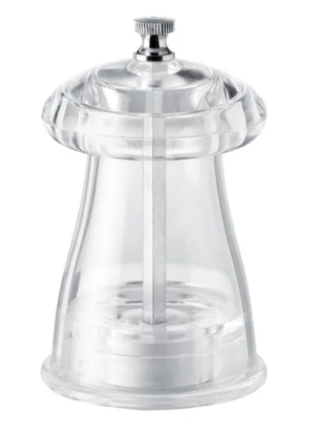 4" Crystal-shaped Salt Mill Acrylic Resin