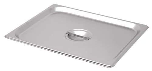 Half-Size Solid Stainless Steel Steam Table Pan Cover