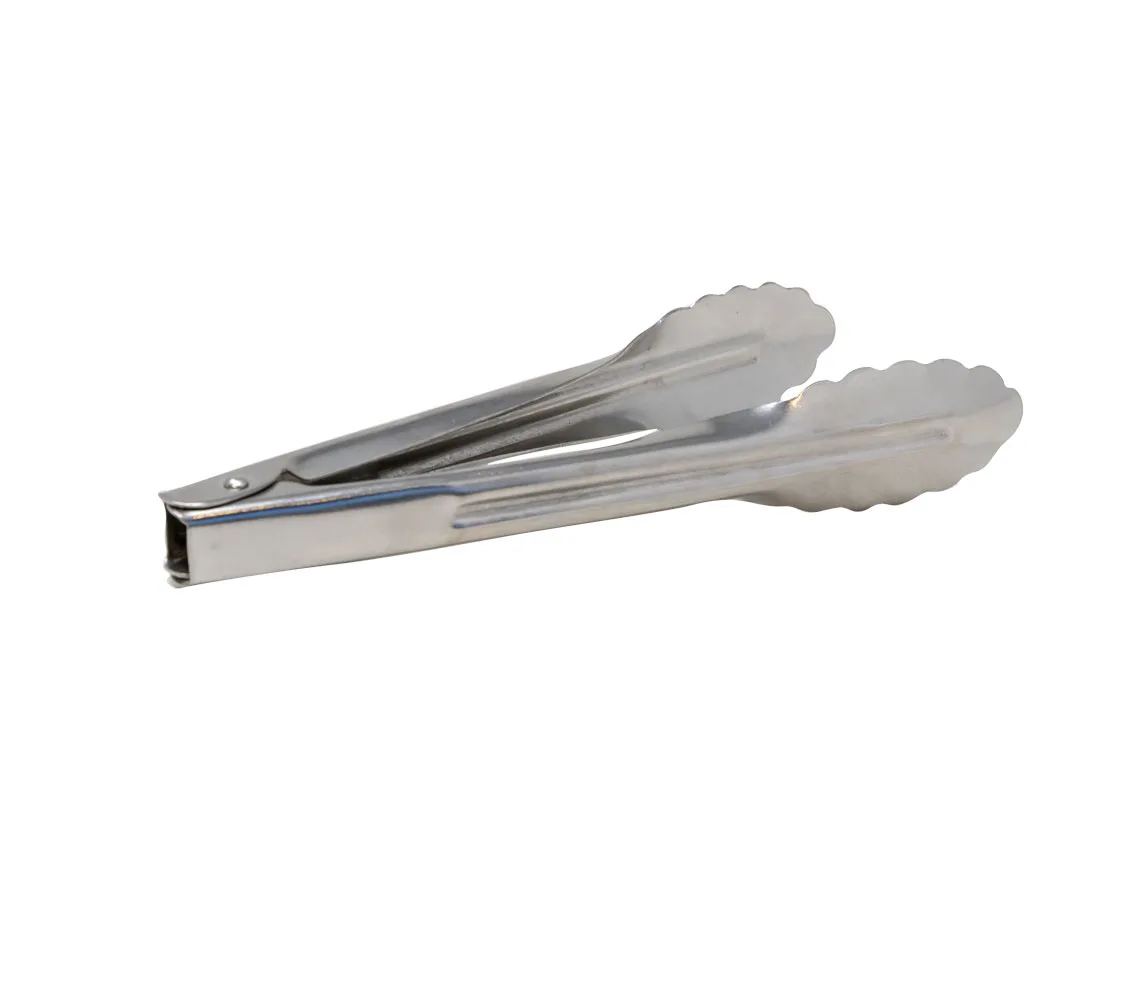 7" Stainless Steel Coiled Spring Utility Tongs – Heavy-Duty