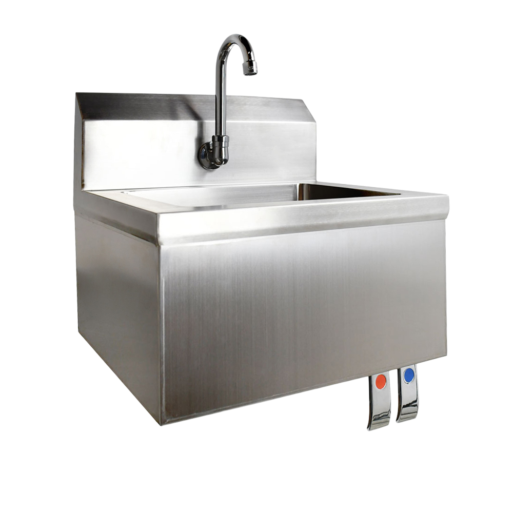 Fabricated Hand Sink with Knee Valve Assembly