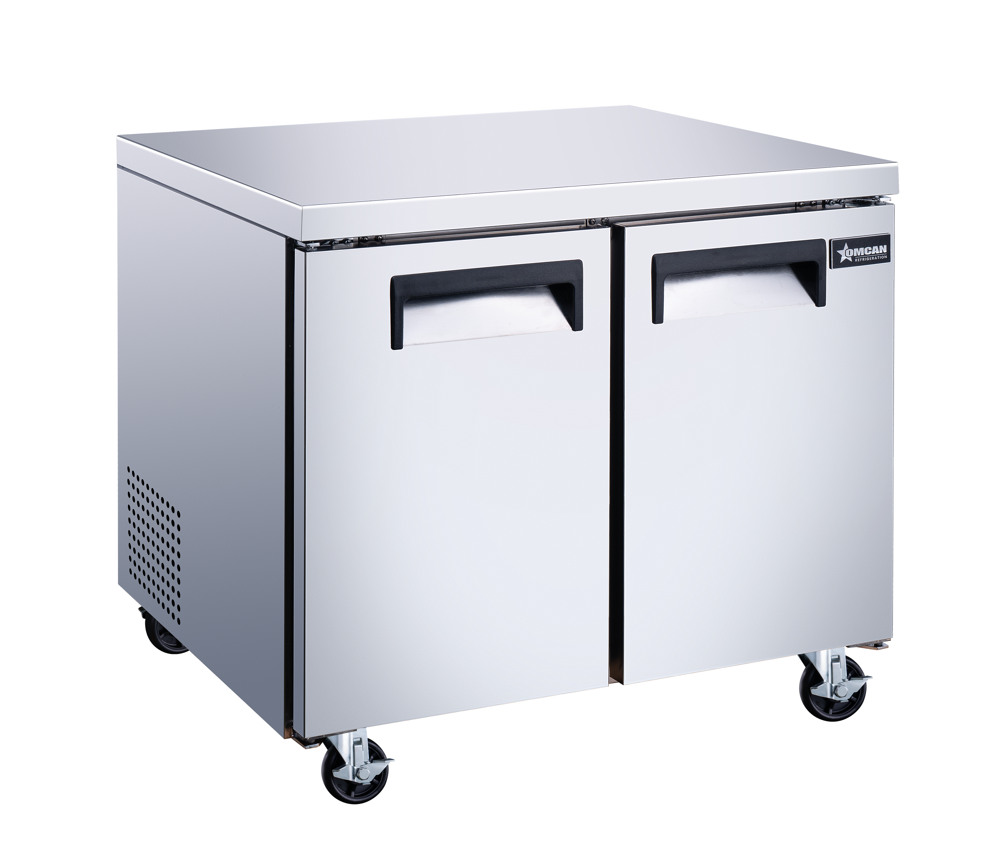 36″ Two (2) Door Undercounter Refrigerator, 8.7 cu. ft (246 L), Stainless Steel