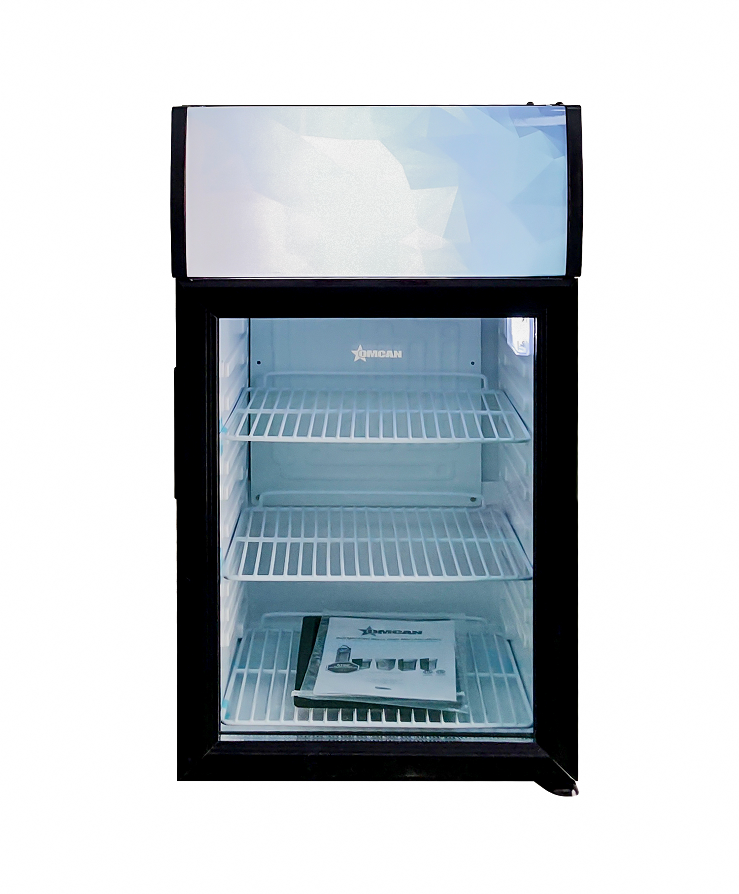 16″ One (1) Glass Door Countertop Display Refrigerator, 1.41 cu.ft (40 Liter), Black