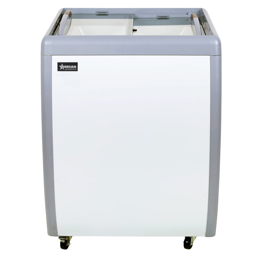 26" Ice Cream Display Chest Freezer with Flat Glass Top, 5.5 cu.ft. (156 L)