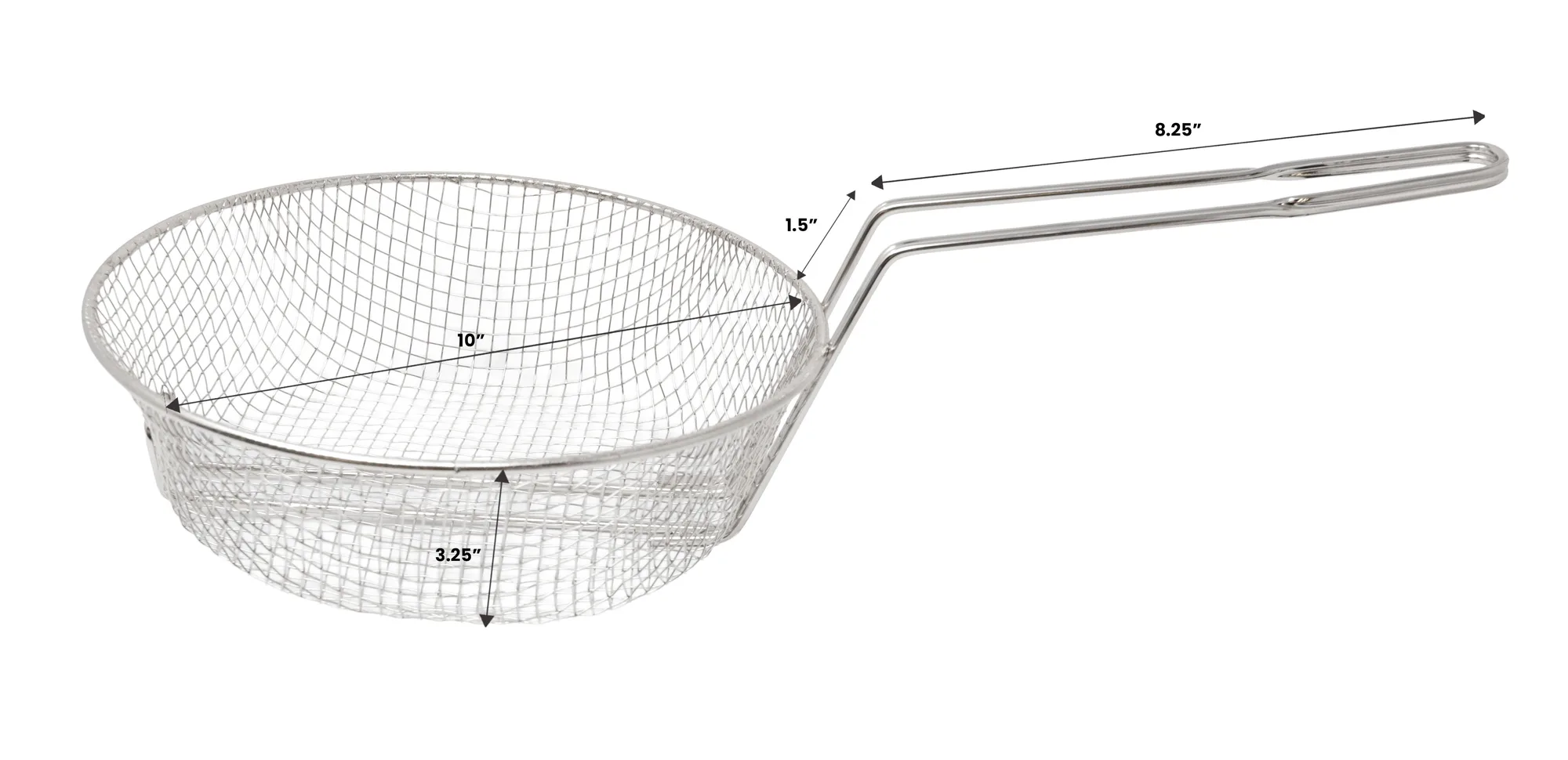 10″ x 3″ Culinary Basket Medium Mesh