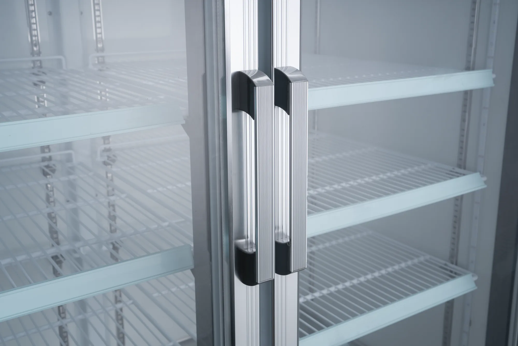 53” Two (2) Glass Door Display Refrigerator, 45 cu.ft. (1270 L), White