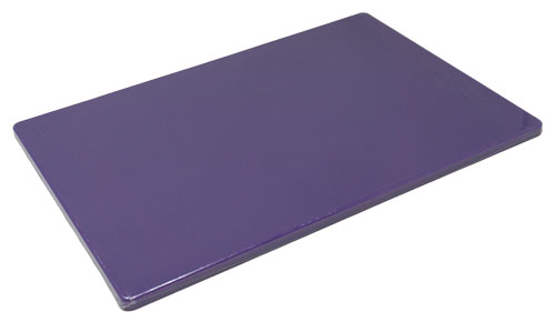 12″ x 18″ x 1/2″ Polyethylene Blue Rigid Cutting Board – Omcan