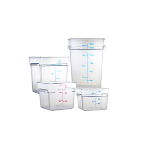 CLEAR SQUARE FOOD STORAGE CONTAINERS