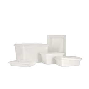 POLYPROPYLENE RECTANGLE FOOD STORAGE CONTAINERS AND COVERS